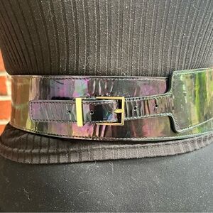 Vintage Maison Boinet Patent Leather Waist Belt